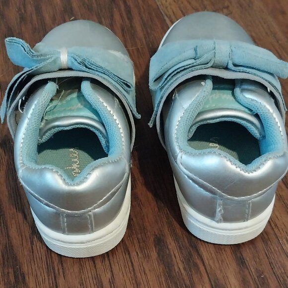 Comphies Baby Toddler Shoes Size 5 Unisex Light Blue and Bow - Picture 3 of 8